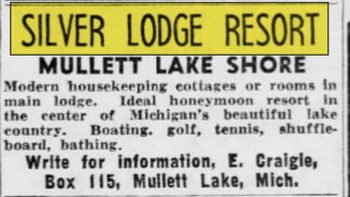 Silver Lodge Resort - May 1949 Ad